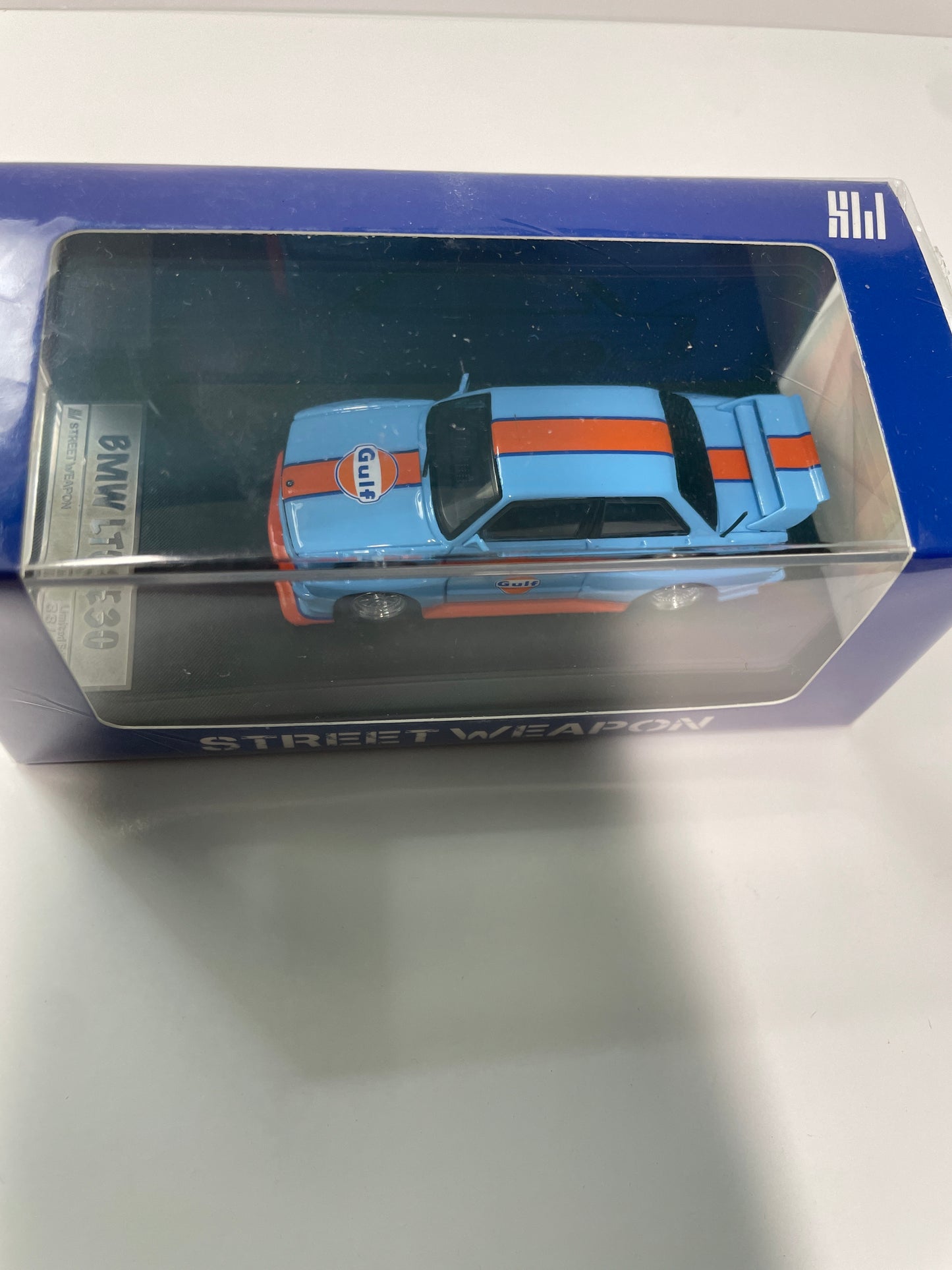 Street Weapon 1/64 BMW LTO E30 Gulf Blue & Orange