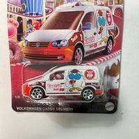 Matchbox 1/64 Candy Series Volkswagen Caddy Delivery White - Tootsie Roll Pop