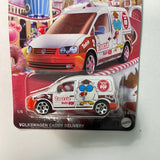 Matchbox 1/64 Candy Series Volkswagen Caddy Delivery White - Tootsie Roll Pop