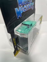 Maisto Muscle Machines 1/64 1972 Chevrolet C10 Pickup Turquoise - Damaged Card