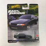 Hot Wheels 1/64 Fast & Furious Mix E Nissan Skyline GT-R ( BNR32) Black - Damaged Box