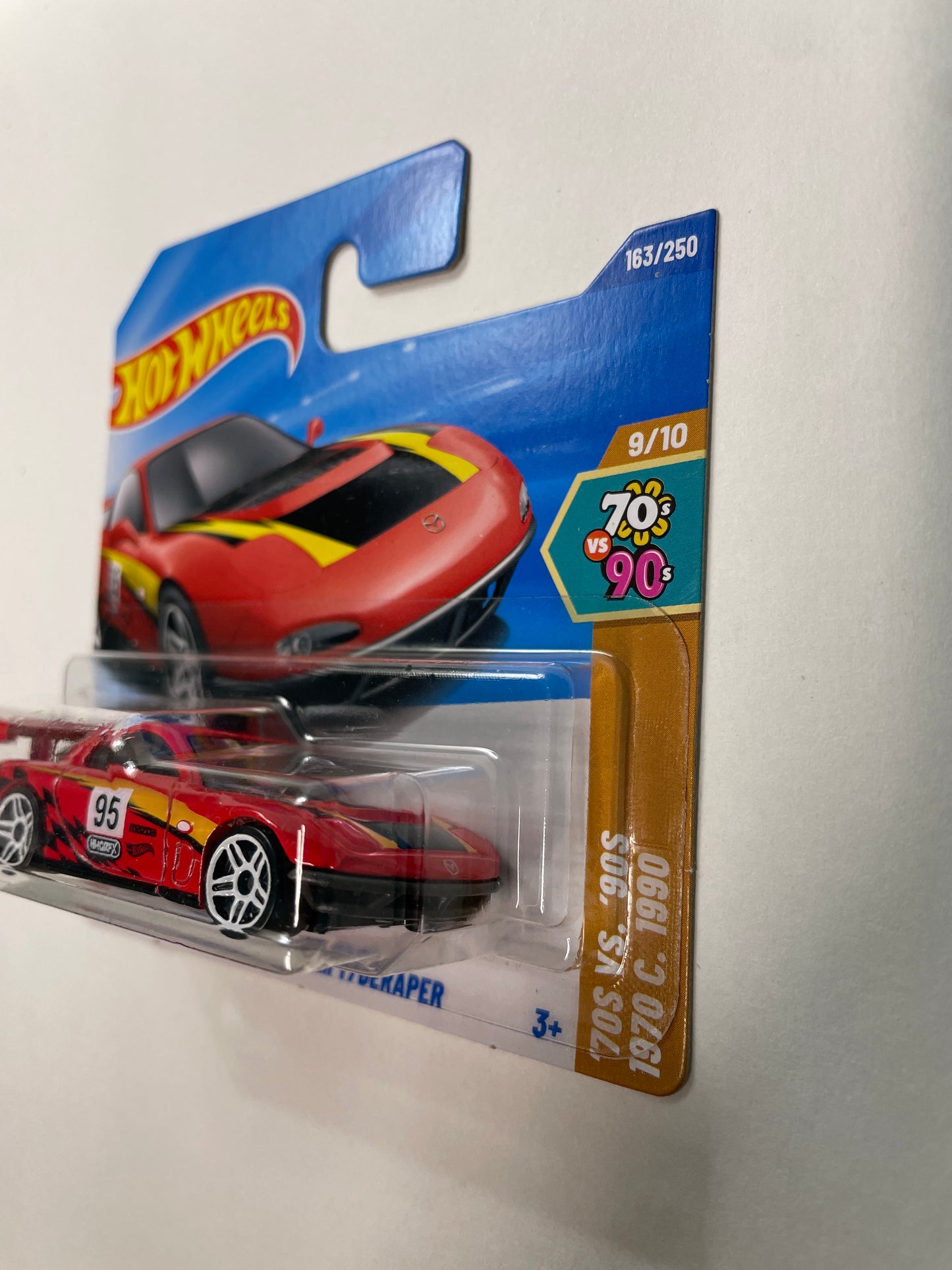 Hot Wheels 1/64 ‘95 Mazda RX-7 Drift/ Déraper Short Card Red