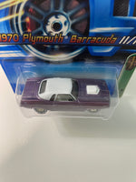 Hot Wheels 1/64 Treasure Hunt 1970 Plymouth Barracuda Purple