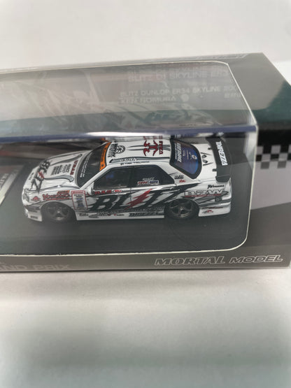 Mortal Model 1/64 Blitz Ken Nomura D1 Nissan Skyline  ER34 2007 White