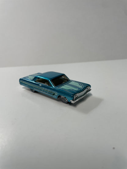 *Loose* Hot Wheels 1/64 Super Treasure Hunt '64 Chevy Impala Blue