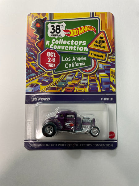 Hot Wheels 1/64 38th Annual Collectors Convention Los Angeles ‘32 Ford Purple