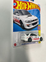 *Japan Card* Hot Wheels 1/64 '98 Subaru Impreza 22B-STI Version White - Damaged Card