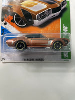 Hot Wheels 1/64 Treasure Hunt ‘68 Olds 442 Brown - Damaged Card