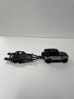 *Loose* Hot Wheels 1/64 Premium Car Culture Team Transport 2023 Land Rover Defender 110 Silver & Black