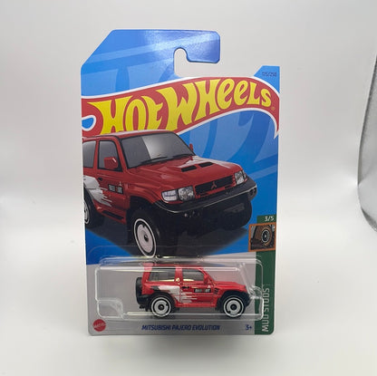 *Japan Card* Hot Wheels 1/64 Mitsubishi Pajero Evolution Red