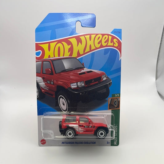 *Japan Card* Hot Wheels 1/64 Mitsubishi Pajero Evolution Red