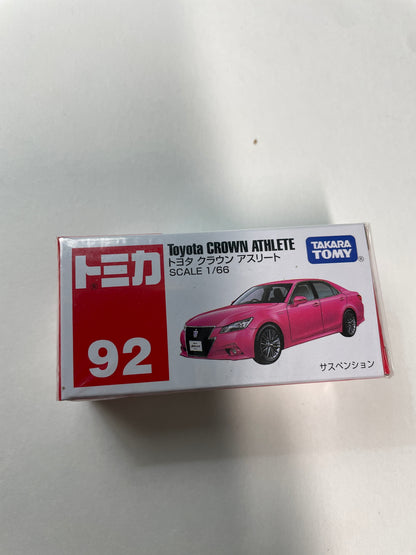 Tomica 1/66 Toyota Crown Athlete #92 Pink - 46734