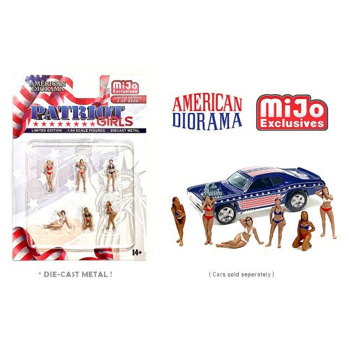 American Diorama 1/64 Mijo Exclusives Figures Set - Patriot Girls