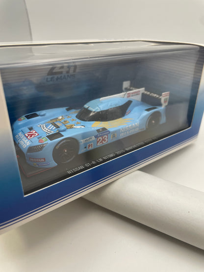 Ebbro 1/43 Nissan GT-R LM Nismo 2015 Manchester City FC n23 Blue