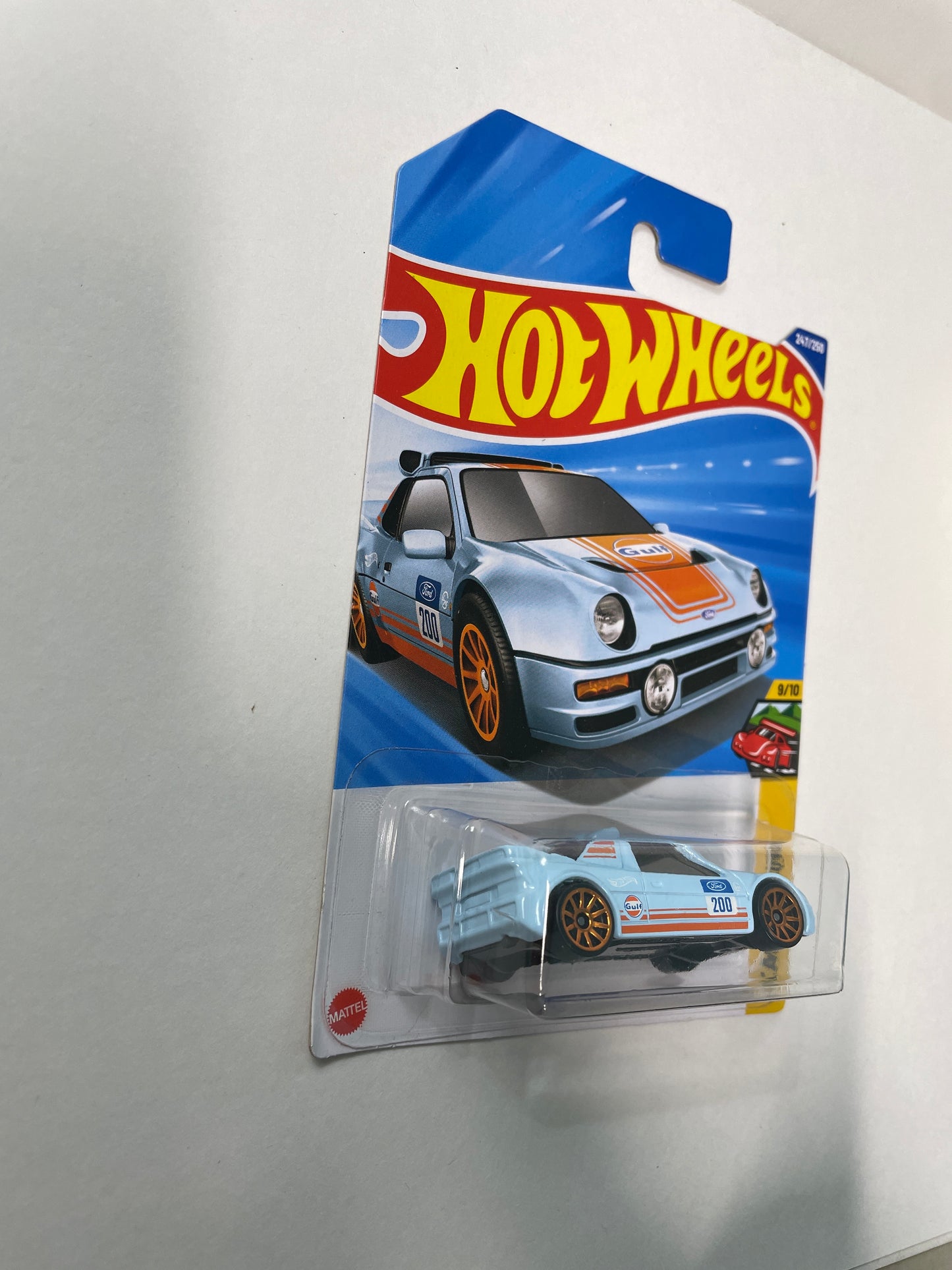 Hot Wheels 1/64 Ford RS200 Blue Gulf