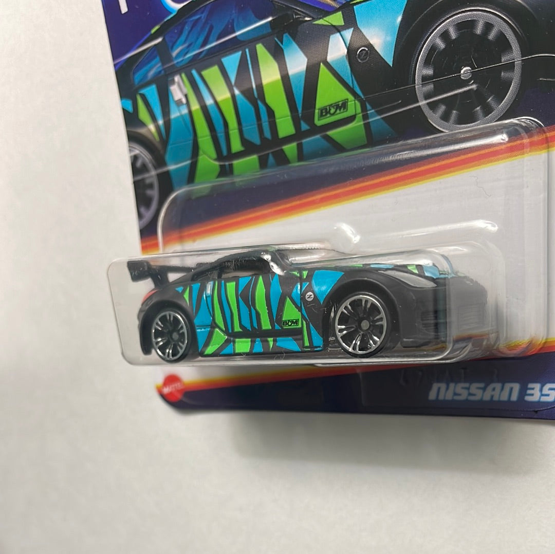 Hot Wheels 1/64 Neon Speeders Nissan 350Z Black & Blue