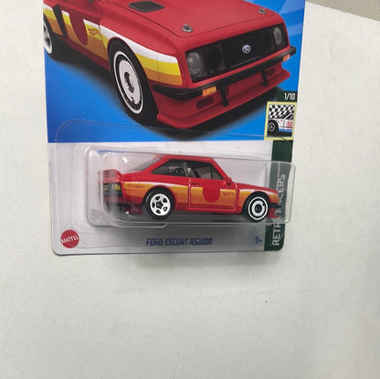 Hot Wheels 1/64 Ford Escort RS2000 Red