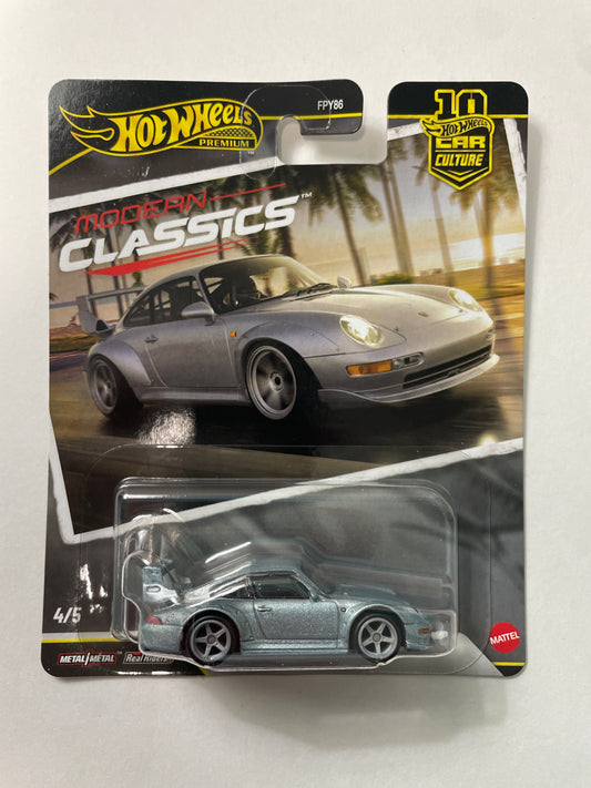 Hot Wheels 1/64 Car Culture Modern Classics 2026 Mix S Porsche 993 GT2 Silver - JKF16