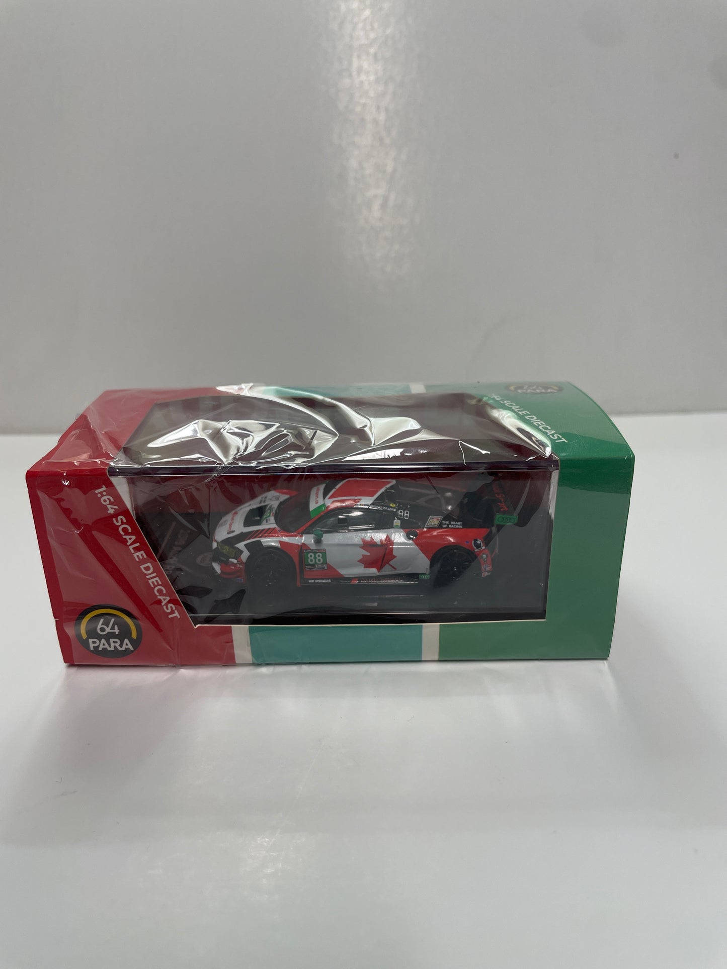 Para64 1/64 2019 Audi R8 LMS 24hr of Daytona WRT Speedstar Sport #88 White & Red - PA-55252 - Damaged Box
