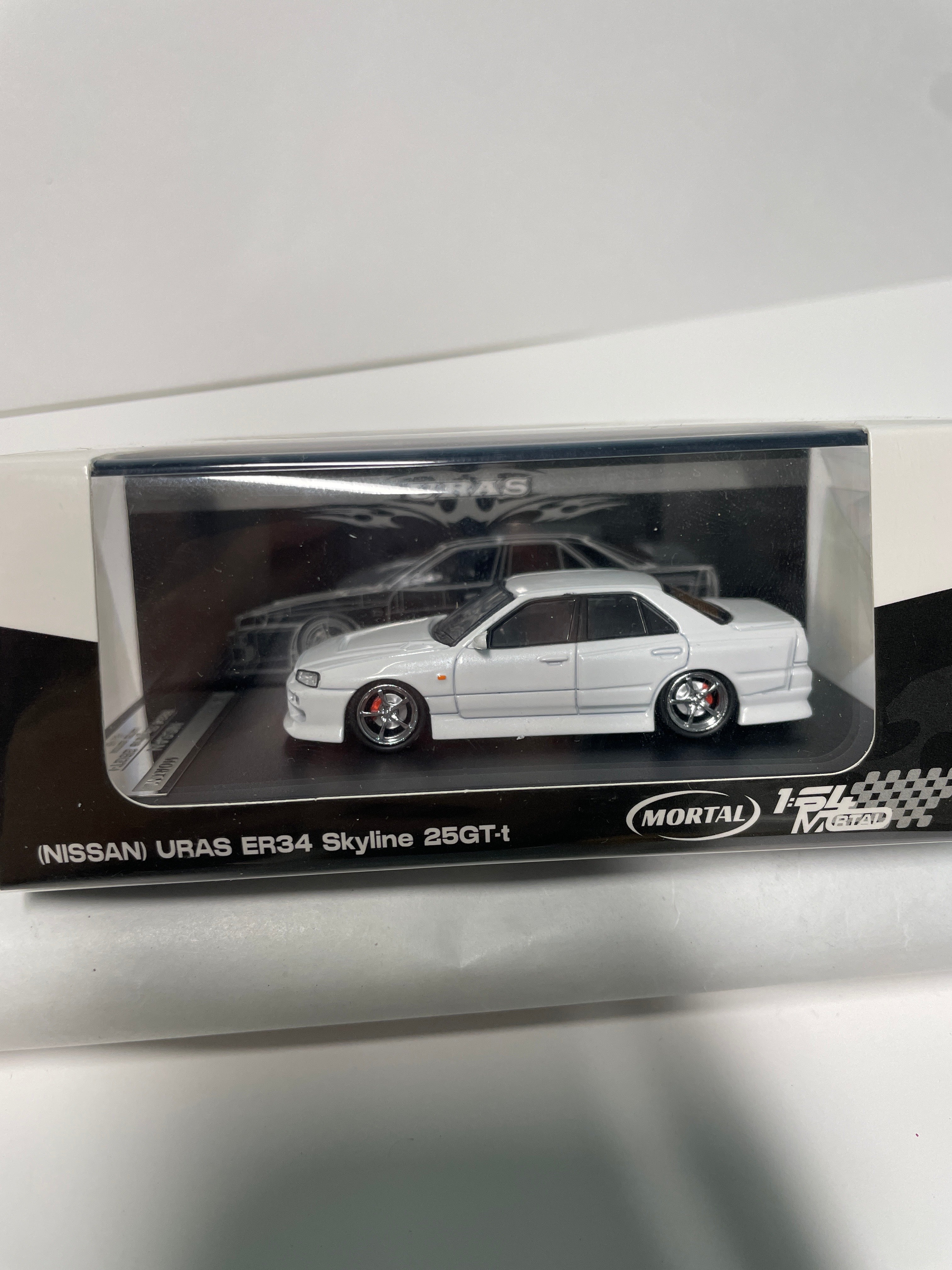 Mortal 1/64 Nissan ER34 Skyline 25GT-t White – Flipn Diecast