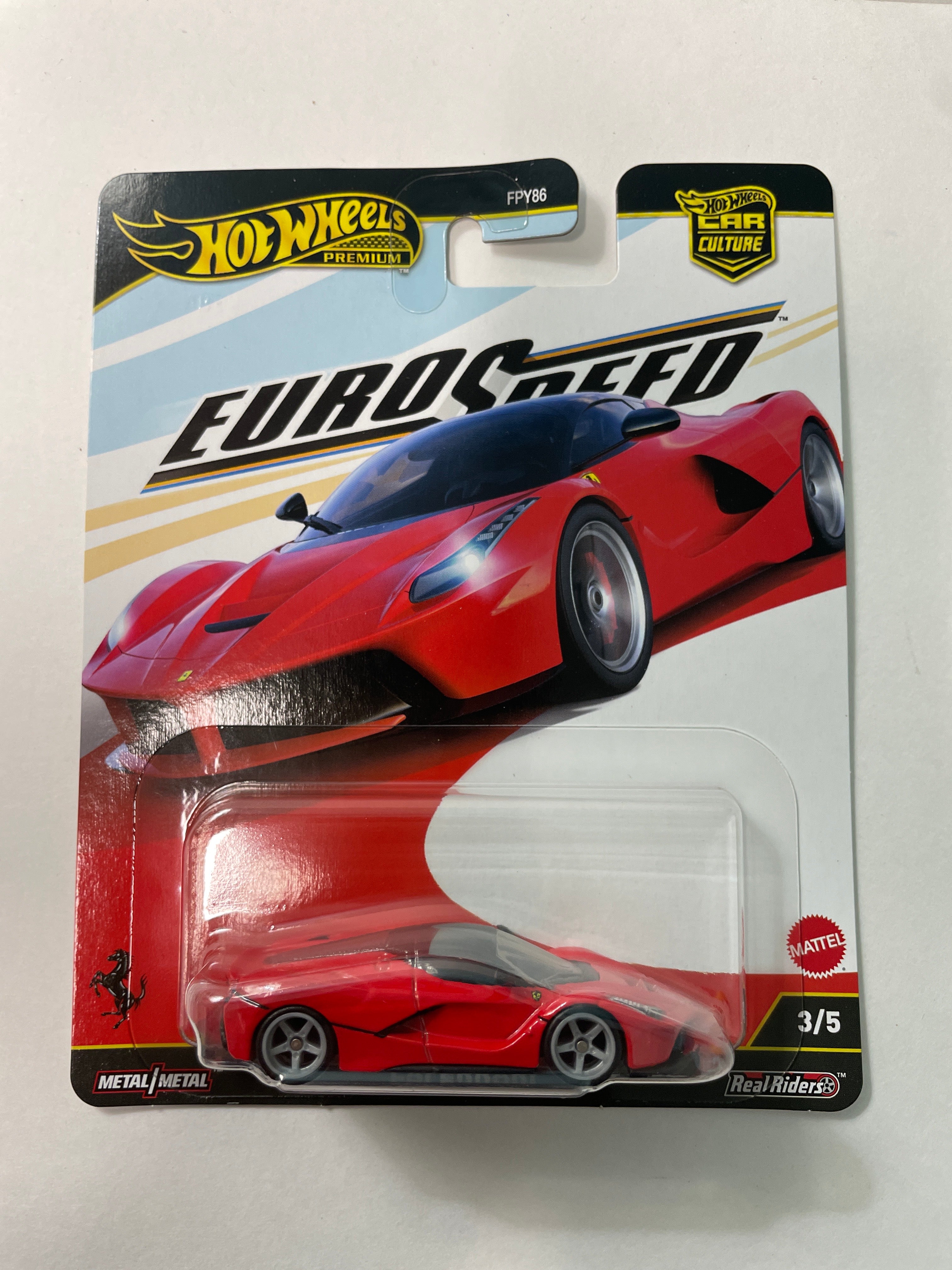 新品 Hot Wheels ユーロスピード ラフェラーリ レッド JBK55 Hot Wheels 1/64 Car Culture Euro Speed LaFerrari Red - JBK55