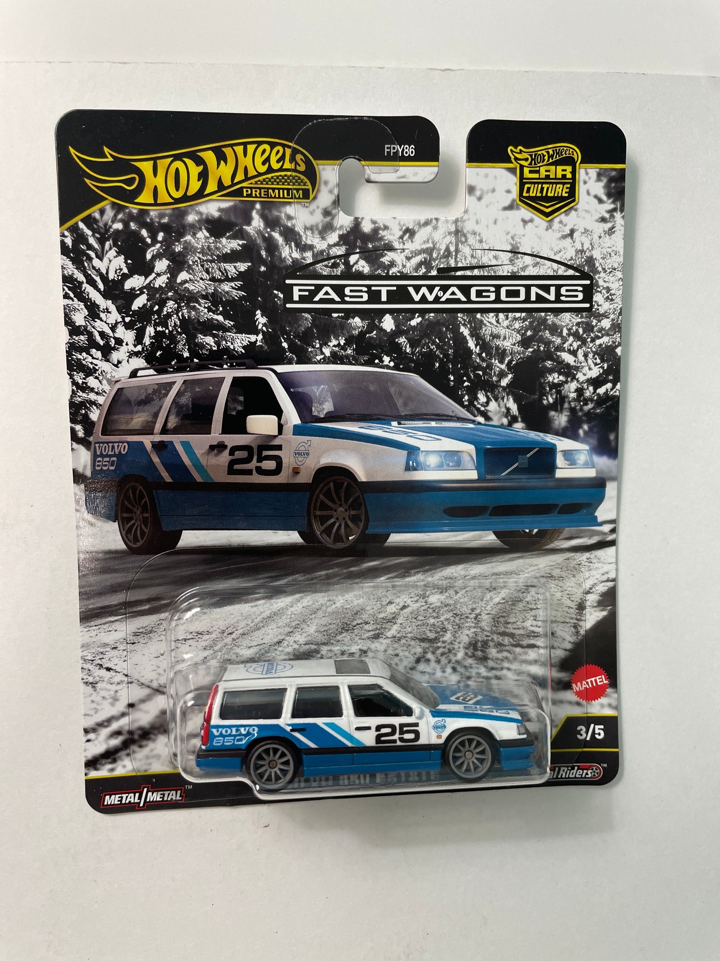 Hot Wheels 1/64 Car Culture Fast Wagons Set of 5 (FPY86-961J)