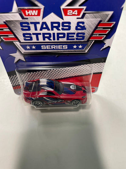 Hot Wheels 1/64 Stars & Stripes Series 2013 SRT Viper Red