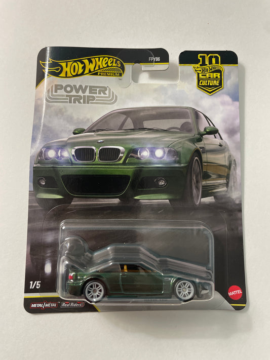 Hot Wheels 1/64 Car Culture 2026 Power Trip BMW M3 Green - JKF30 - Damaged Box