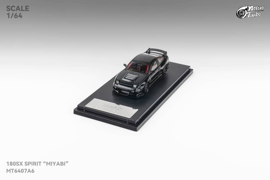 Micro Turbo 1/64 Nissan 180SX Spirit Rei Miyabi Black – Flipn Diecast