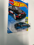 Hot Wheels 1/64 1985 Honda CR-X Black - Damaged Card