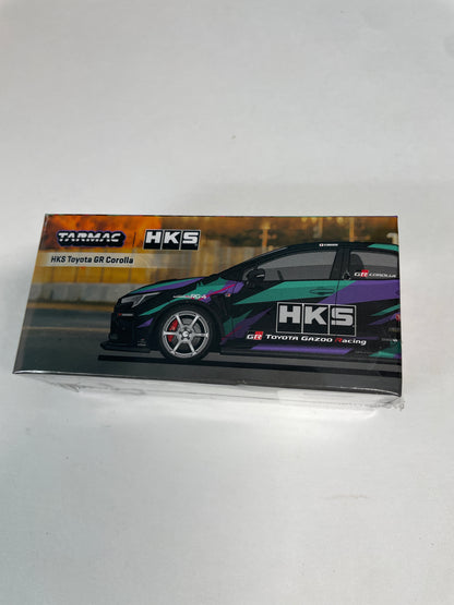 Tarmac Works 1/64 HKS Toyota GR Corolla Black Global64 - T64G-066-HKS