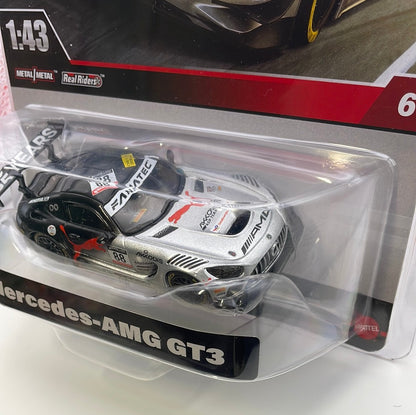 1/43 Hot Wheels Mercedes-AMG GT3 Black & Silver - Damaged Box