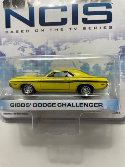 Greenlight 1/64 Hollywood NCIS Gibb’s Dodge Challenger Yellow - 44620-D - Damaged Box
