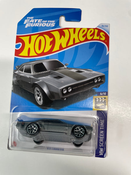 Hot Wheels 1/64 The Fate Of The Furious Ice Charger Grey - Damaged card