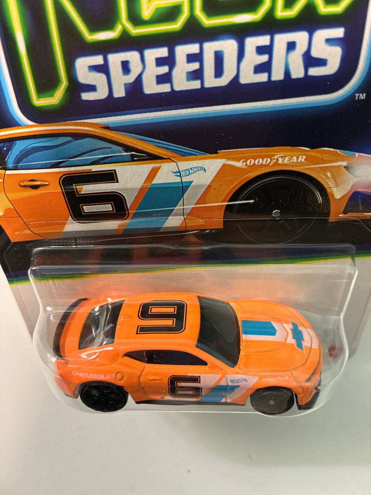 Hot Wheels 1/64 Neon Speeders 2017 Chevrolet Camaro ZL1 Orange - JKY04