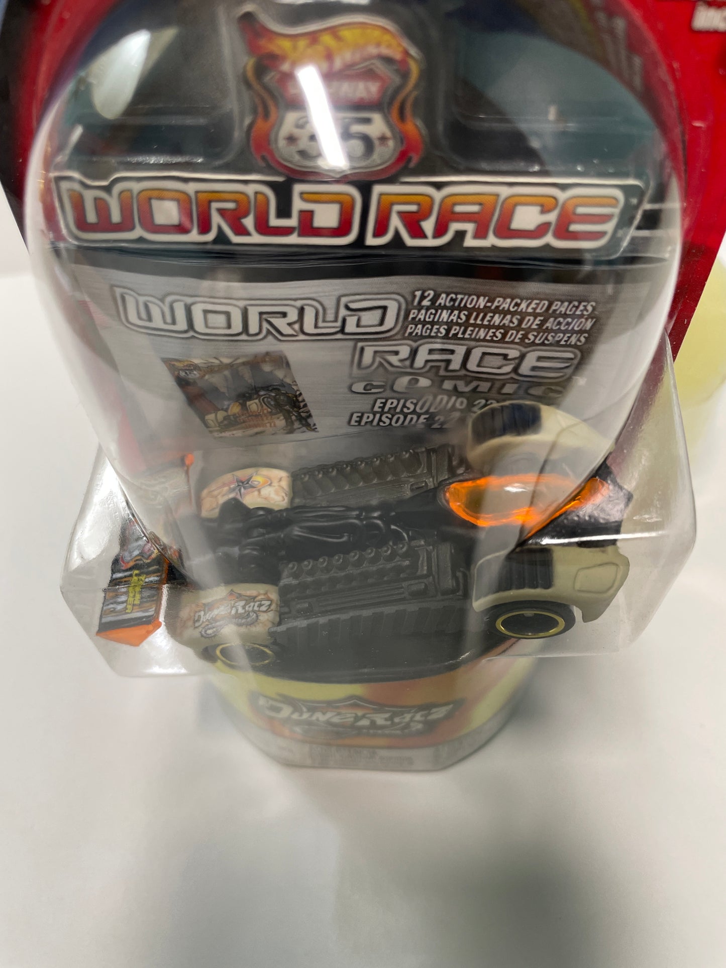 Hot Wheels 1/64 Highway 35 World Race Dune Ratz Krazy 8s Grey - Damaged Box