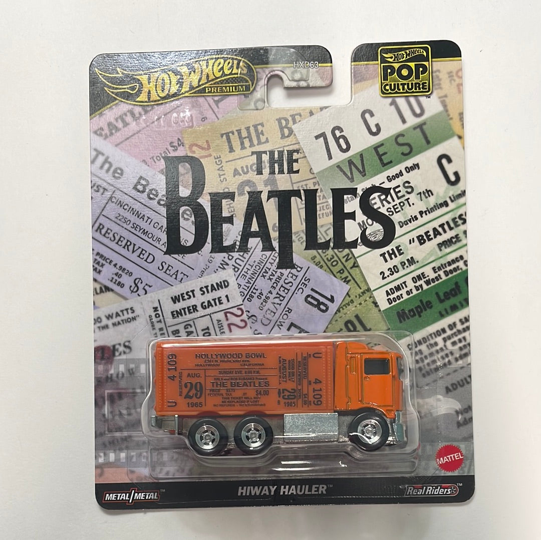 Hot Wheels 1/64 Pop Culture The Beatles Hiway Hauler Orange