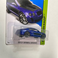 Hot Wheels 1/64 Bentley Continental Supersports Blue