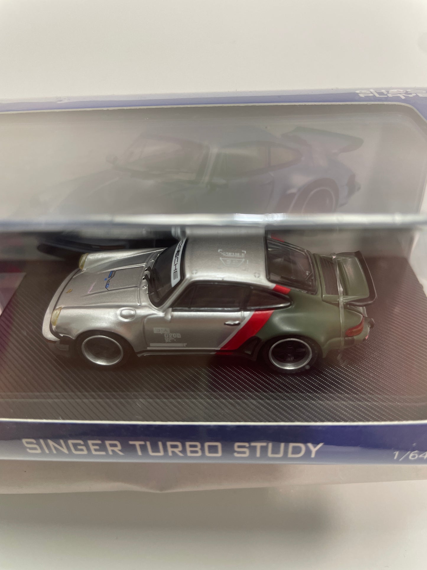 Ghost Player 1/64 Porsche Singer Turbo Study Cyberpunk Livery Silver