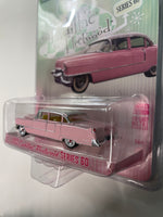 Greenlight 1/64 Hobby Exclusive 1955 Cadillac Fleetwood Series 60 Pink