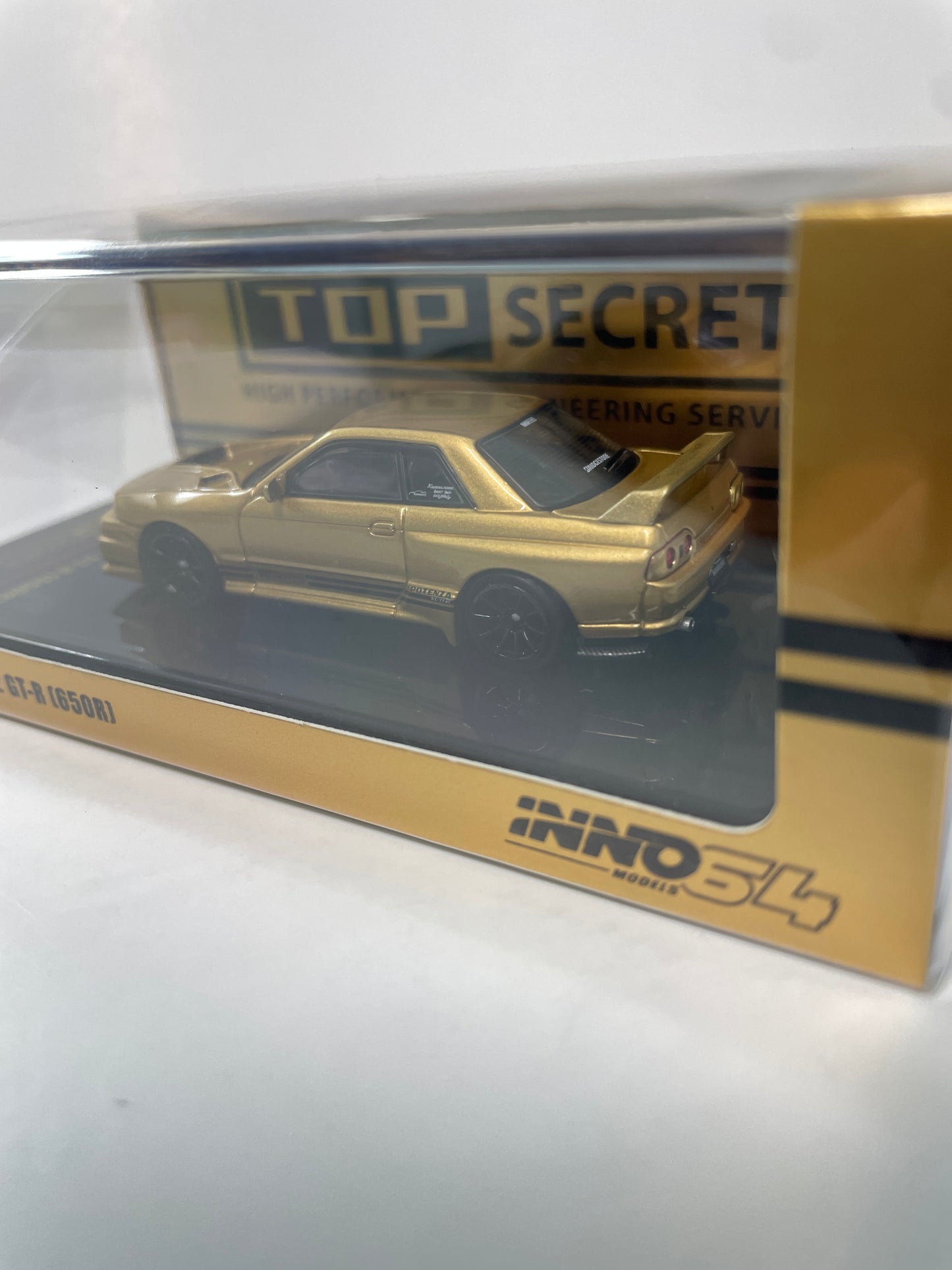 Inno64 1/64 Nissan Skyline top Secret BNR32 GT-R (650R) Gold - IN64-R32TS-650R