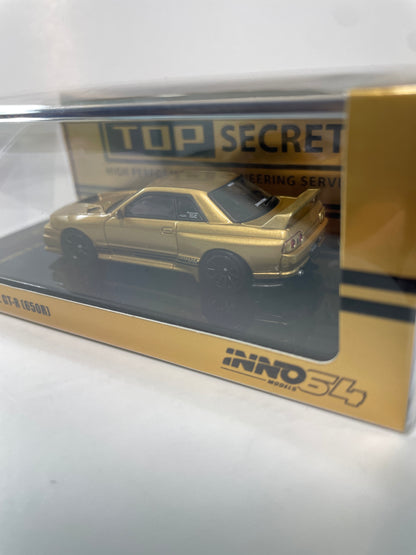 Inno64 1/64 Nissan Skyline top Secret BNR32 GT-R (650R) Gold - IN64-R32TS-650R