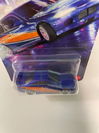 Hot Wheels 1/64 Silver Series The Fast And The Furious Tokyo Drift Nissan Silvia (S15) Blue - JKX06