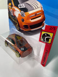 Hot Wheels 1/64 Fiat 500 Orange