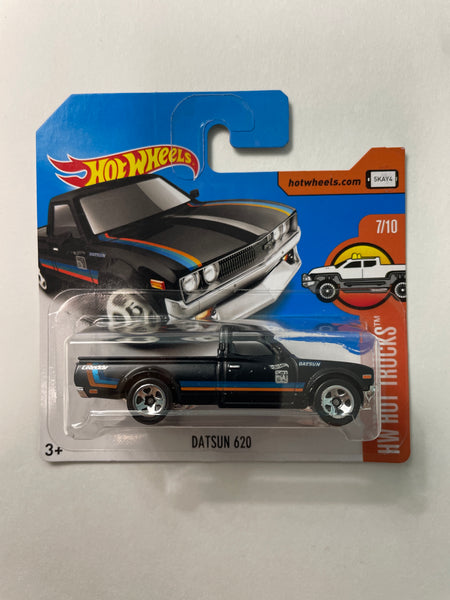 Hot Wheels 1/64 Datsun 620 Short Card Black