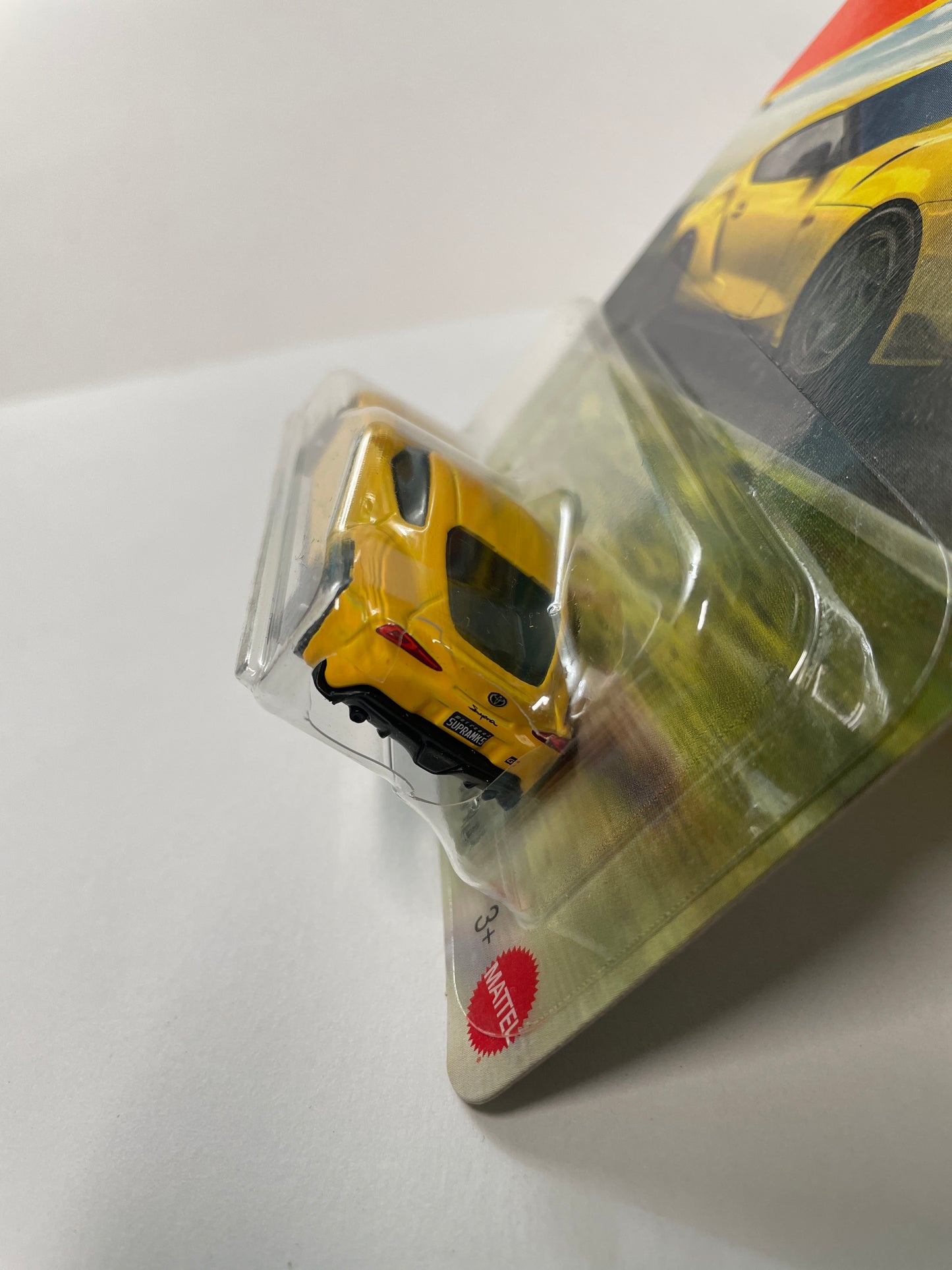 Matchbox 1/64 2023 Toyota GR Supra Yellow - Damaged Box