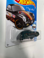 Hot Wheels 1/64 Porsche 356A Outlaw Black - Damaged Card