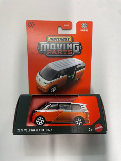Matchbox 1/64 Moving Parts 2024 Volkswagen ID. Buzz Orange & White - JHV49