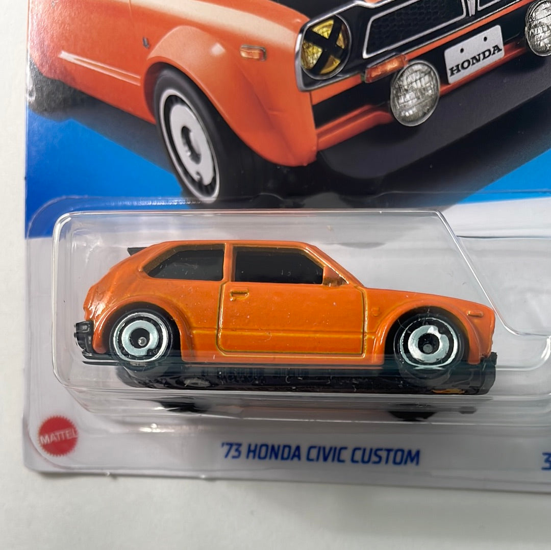 *Japan Card* Hot Wheels 1/64 ‘73 Honda Civic Custom Orange
