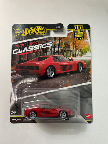 Hot Wheels 1/64 Car Culture Modern Classics 2026 Mix S Ferrari Testarossa Red - JKF00